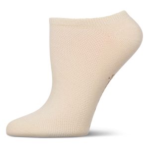 Women's Organic Cotton Mesh-Top Breathable Liner Sock