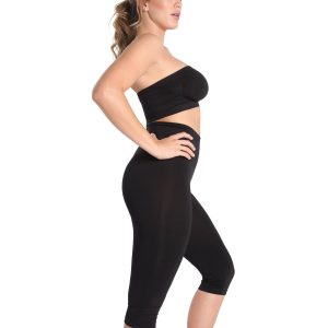 High-Waisted Tummy Control Shaping Capri Leggings