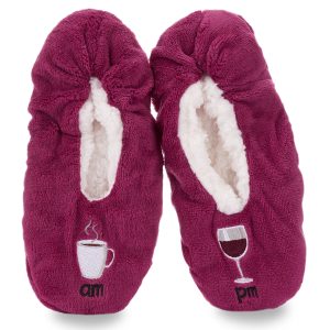 Women's Morning Brew/Night Cap Sherpa Lined Slippers